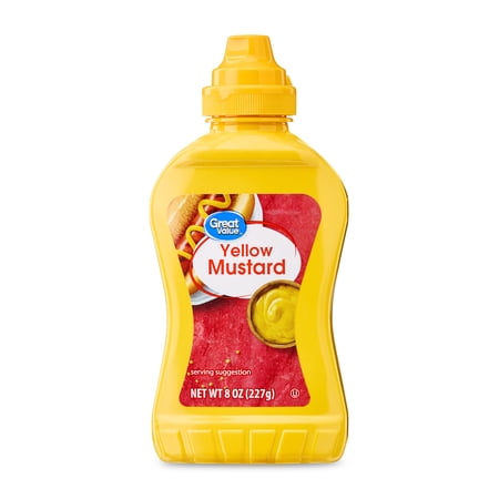 Great Value Yellow Mustard, 8 oz, 1 Count