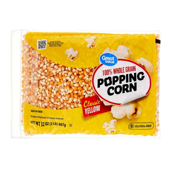 Great Value Yellow Popping Corn, 32 oz Bag