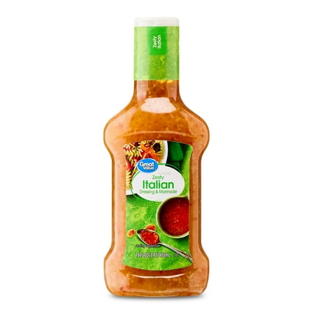 Great Value Zesty Italian Dressing & Marinade, 16 fl oz