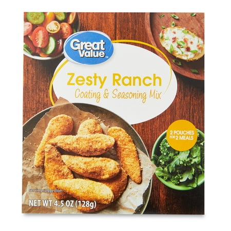 Great Value Zesty Ranch Coating & Seasoning Mix, 4.5oz