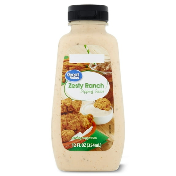 Great Value Zesty Ranch Dipping Sauce, 12 fl oz