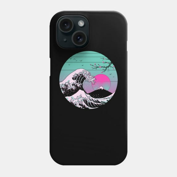 Great Vaporwave Aesthetic Protective Cover for iPhone 11–17 Pro Max Retro Art