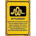thumbnail image 1 of Great Vintage Metal Tin Sign Rattlesnake Signs Exterior Home Cave Garage bar Country Poster Club Wall Plaque Decoration Retro Aluminum Sign 8x12 Inch, 1 of 6