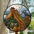 thumbnail image 1 of Great Wall of China Stained Glass Ornament 2025, Travel Landmark Christmas Decoration, Holiday Keepsake Gift, Collectible Souvenir, Glass Look Hanging Decor, Xmas Tree Decoration,, 1 of 6