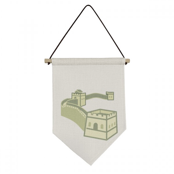 Great Wall China Pattern Art Deco  Fashion Canvas Flag Hanging Wall Art Decor Banner
