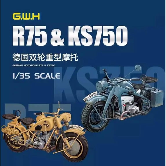 Great Wall Hobby L3527 1/35 Scale R75-KS750 Heavy Double Wheel ...