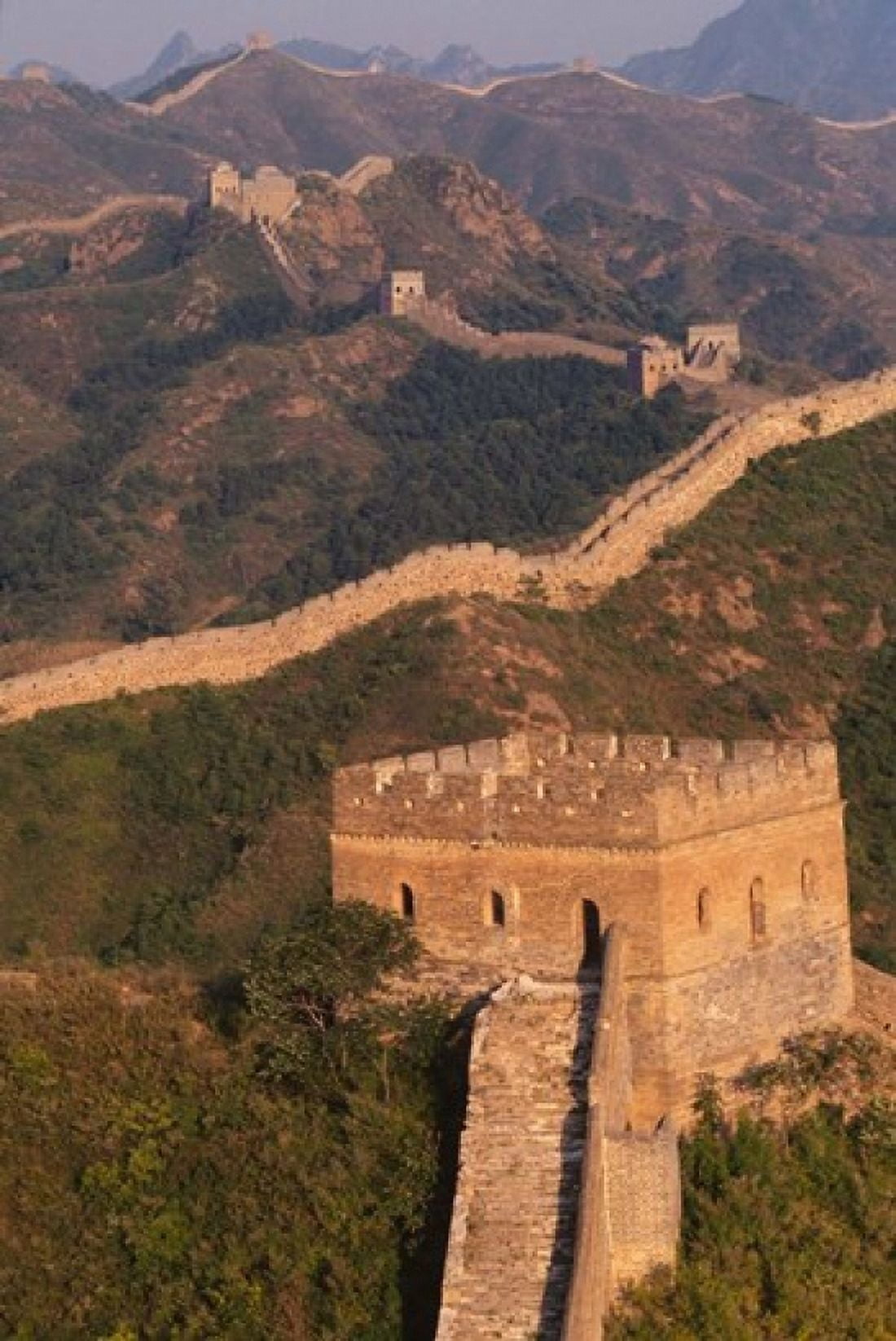 Great Wall at Sunset Jinshanling China Canvas Art - Keren Su DanitaDelimont (24 x 36)