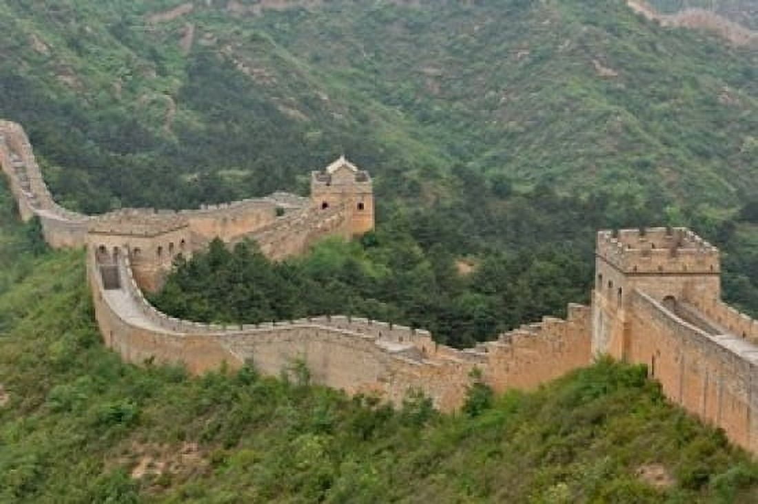 Great Wall of China at Jinshanling China Canvas Art - Adam Jones DanitaDelimont (24 x 15)