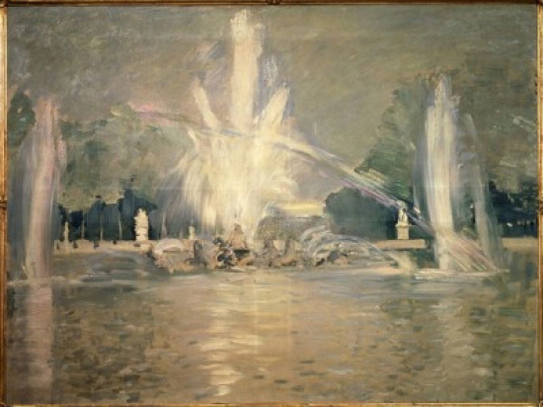 Great Waters in the Fountain Paul Cesar Helleu (1859-1927 French) Canvas Art - Paul Cesar Helleu (18 x 24)