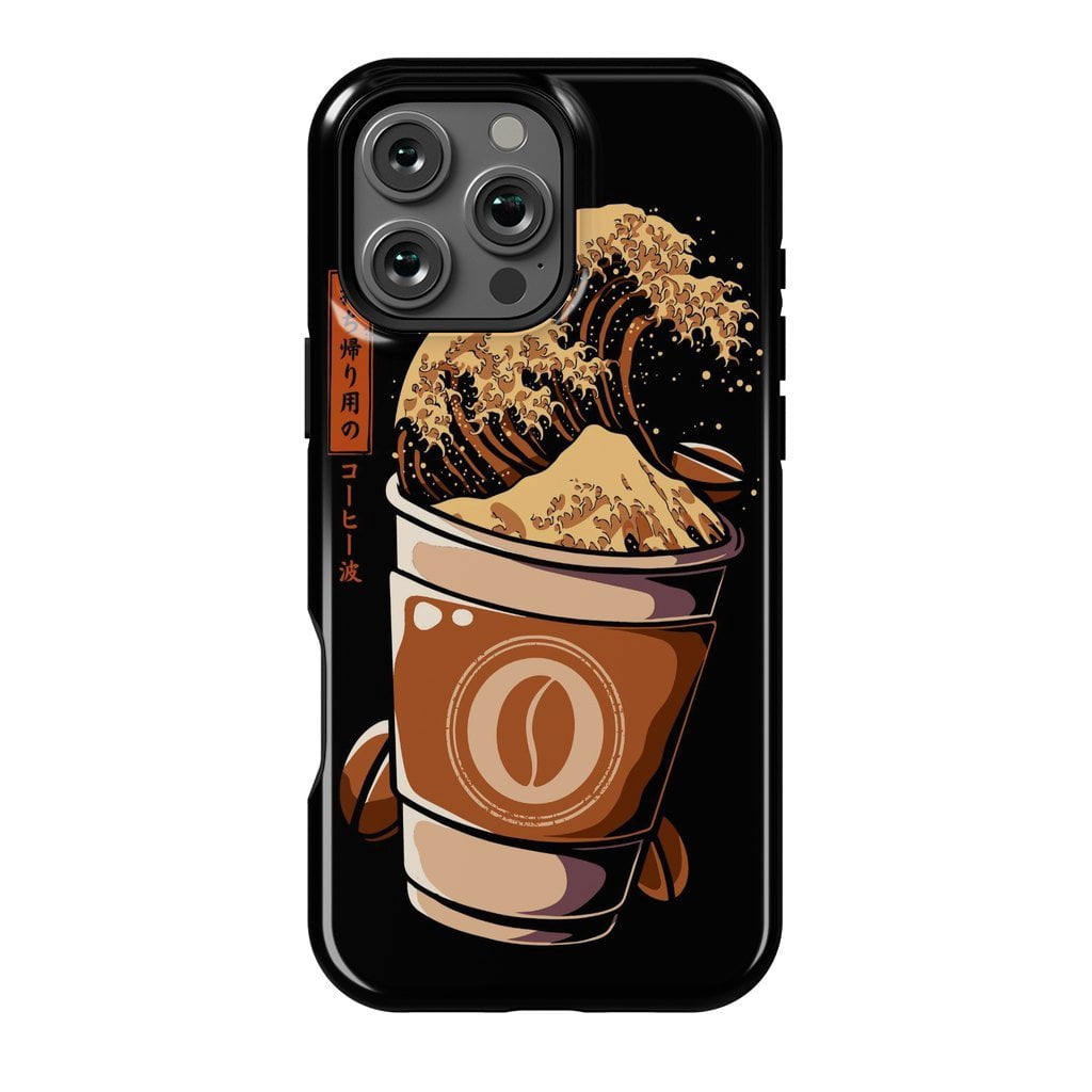 Great Wave Coffee Phone Case for iPhone 16 15 14 13 12 11 Pro Max ...
