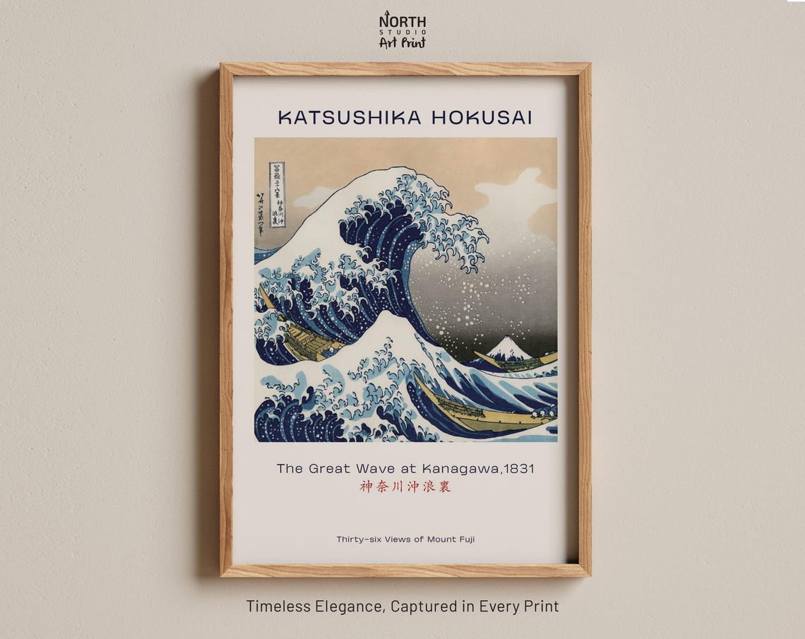 Papermaking Kit KINOWA Ukiyoe Wood Art Kit - The Great Wave Off ...