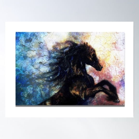 Great Wave Of See Poster Wall Art, Modern Wall Decor, 8x12 UNFRAMED