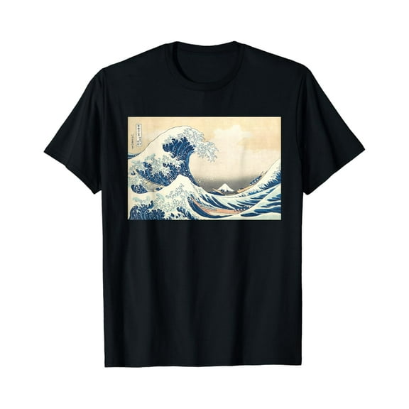 Great Wave Off Kanagawa Katsushika Hokusai Surfing Ocean T-Shirt