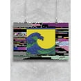 thumbnail image 1 of Great Wave With Distortion Poster - Image by Shutterstock,, 1 of 2