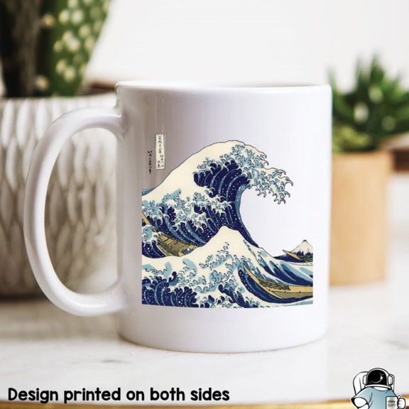 Great Wave of Kanagawa Coffee Mug, Art History Mug, Art Gif, Famous Hokusai anese Wave Art, Artist Gif.