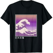Great Wave of Kanagawa Japanese Vaporwave Aesthetic T-Shirt