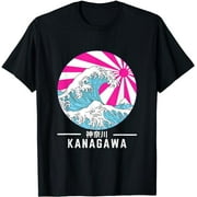 Great Wave off Kanagawa Vaporwave Glitch Aesthetic Kanji 90s T-Shirt