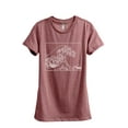 thumbnail image 1 of Great Waves Hokusai Women's Fashion Relaxed T-Shirt Tee Heather Rouge Large, 1 of 3