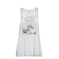 thumbnail image 1 of Great Waves Hokusai Women's Fashion Sleeveless Flowy Racerback Workout Yoga Tank Top Sport Grey 2X-Large, 1 of 3