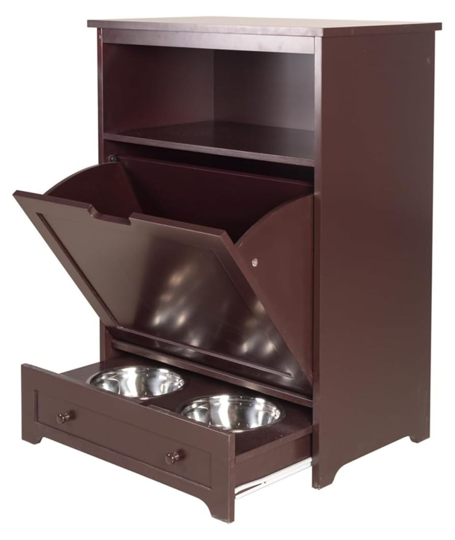 Great Way to Store , Pet Feeder Station Furniture, Modern Pet Feeding