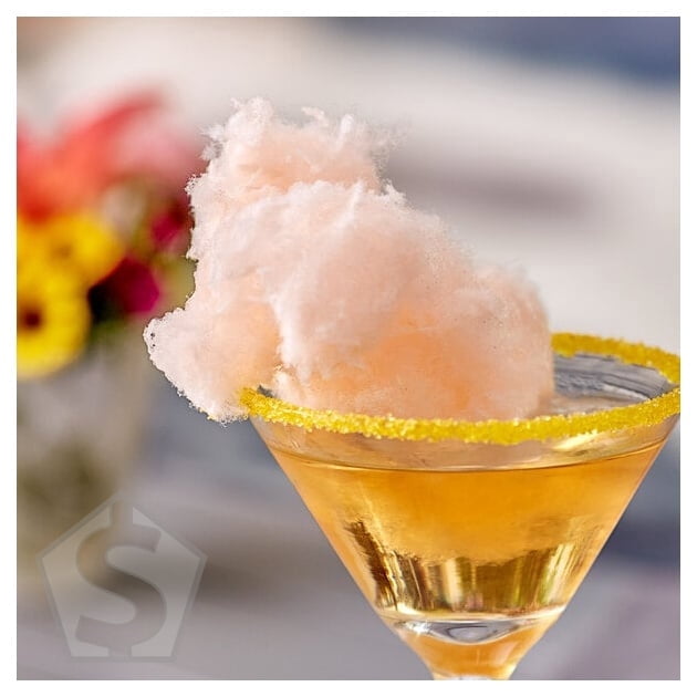 Great Western 1/2 Gallon Carton Orange Cotton Candy Floss Sugar - 6/Case