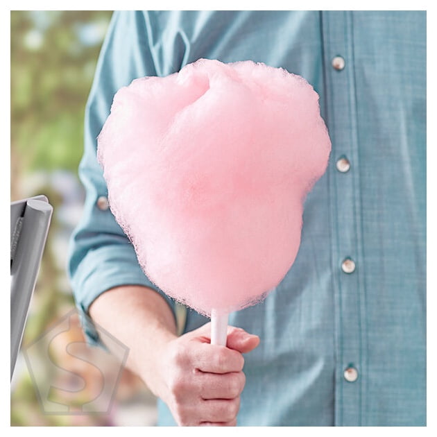 Great Western 1/2 Gallon Carton Pink Vanilla Cotton Candy Floss Sugar - 6/Case