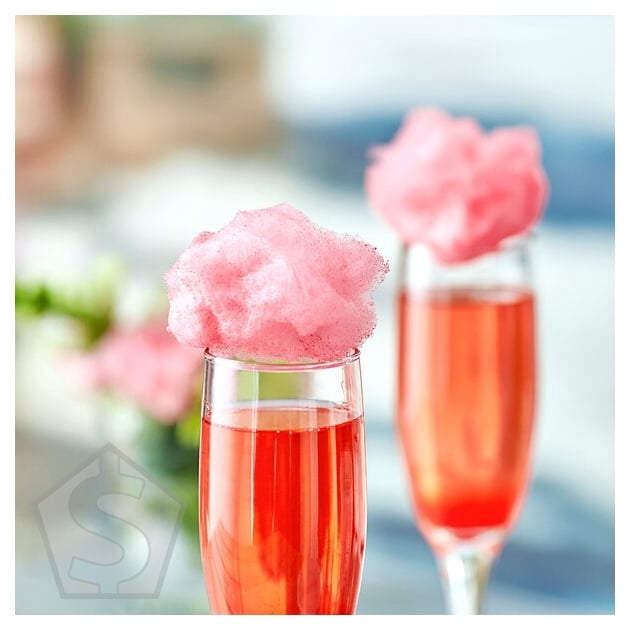 Great Western 1/2 Gallon Carton Watermelon Cotton Candy Floss Sugar - 6/Case