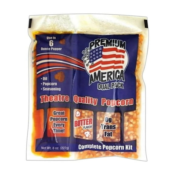 Great Western Products Premium America Light Buttery Popcorn Kernels 6 oz. 36/Box (GRE00016)