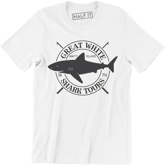 Great White Amity Island Shark Tours - Men's T-Shirt