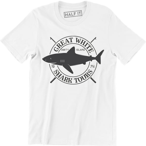 Great White Amity Island Shark Tours - Men's T-Shirt