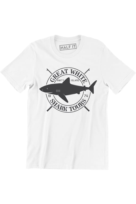 Great White Amity Island Shark Tours - Men's T-Shirt