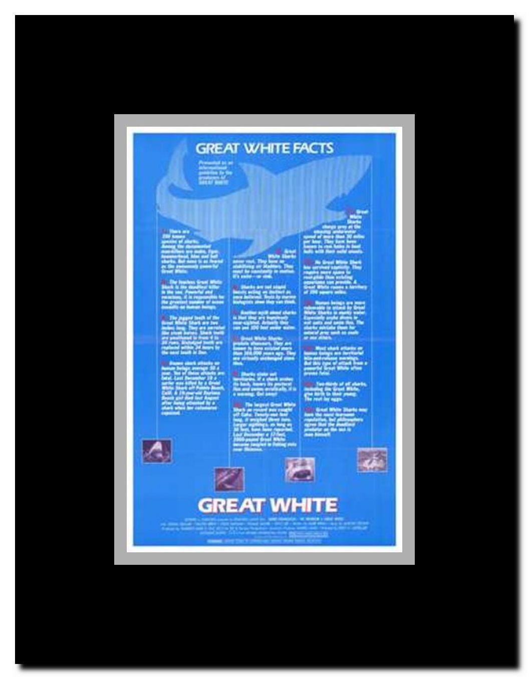 Great White Framed Movie Poster