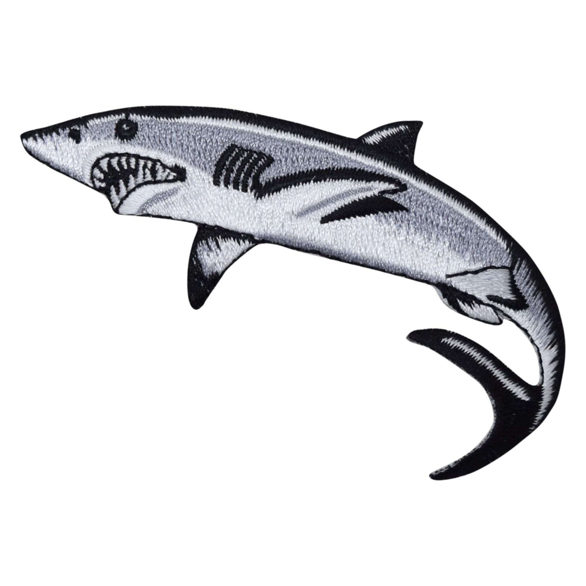 Great White Shark - Animals - Iron on Applique/Embroidered Patch ...