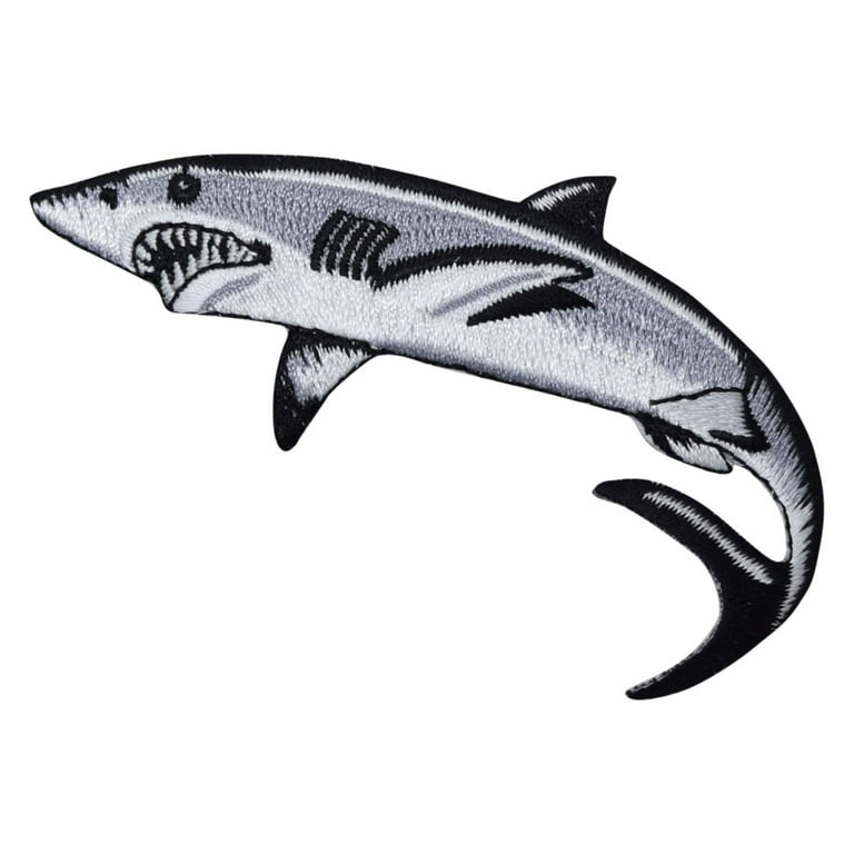 Shark Iron-On Labels for Clothing and Face Masks