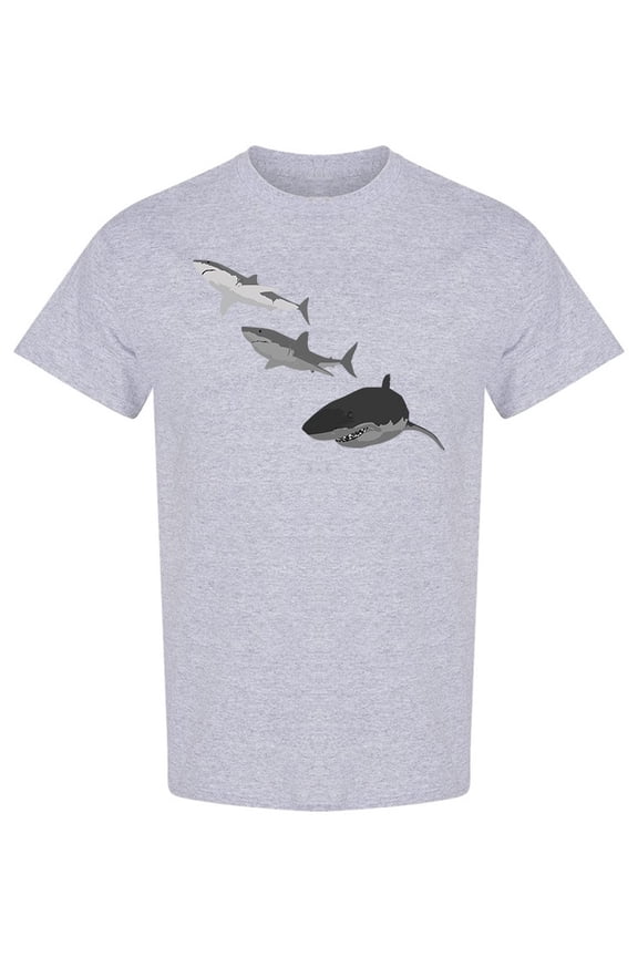 Great White Shark Design T-Shirt Men -Image by Shutterstock, Male Large