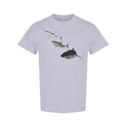 Great White Shark Design T-Shirt Men -Image by Shutterstock, Male Large
