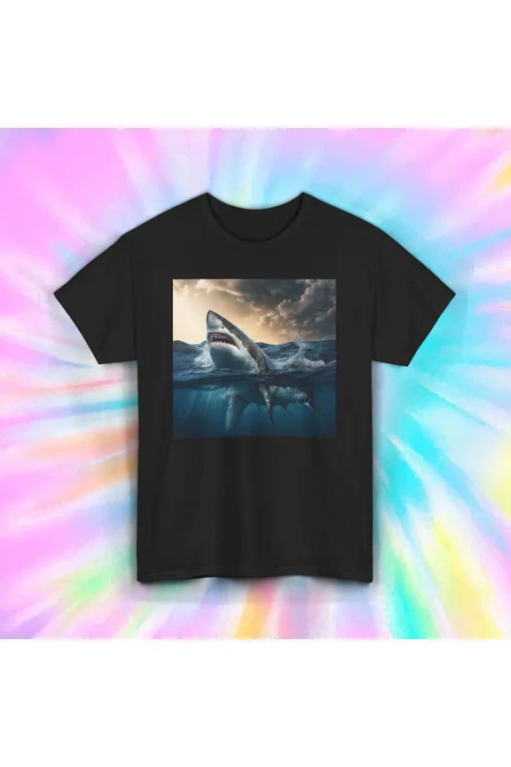 Great White Shark Graphic Ocean Predator Shark Lover Top Unisex T-Shirt up to size 5XL