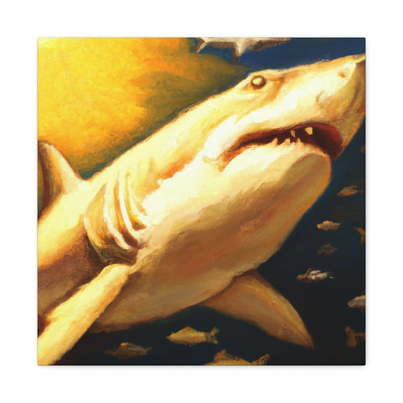 "Great White Shark Hunt" - Canvas
