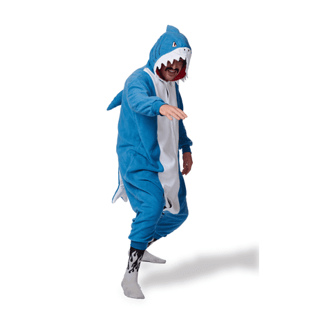 Great White Shark Kigurumi Unisex Adult Onesie Pajamas Animal One Piece Costume Cosplay Sleepwear (Regular)