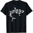 thumbnail image 1 of Great White Shark Lover Marine Biology Animal Science T-Shirt men and women can wear, black, white, gifts, 1 of 4