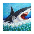 thumbnail image 1 of Great White Shark Pointillism - Canvas, 1 of 10