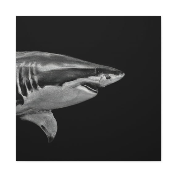 Great White Shark Rampage - Canvas