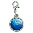 thumbnail image 1 of Great White Shark Realistic Antiqued Bracelet Pendant Zipper Pull Charm with Lobster Clasp, 1 of 3