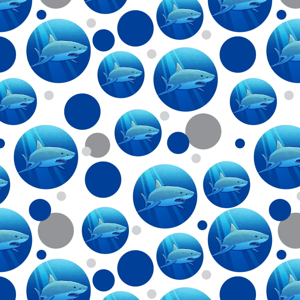 GRAPHICS AND MORE Great White Shark Realistic Premium Gift Wrap Wrapping Paper Roll