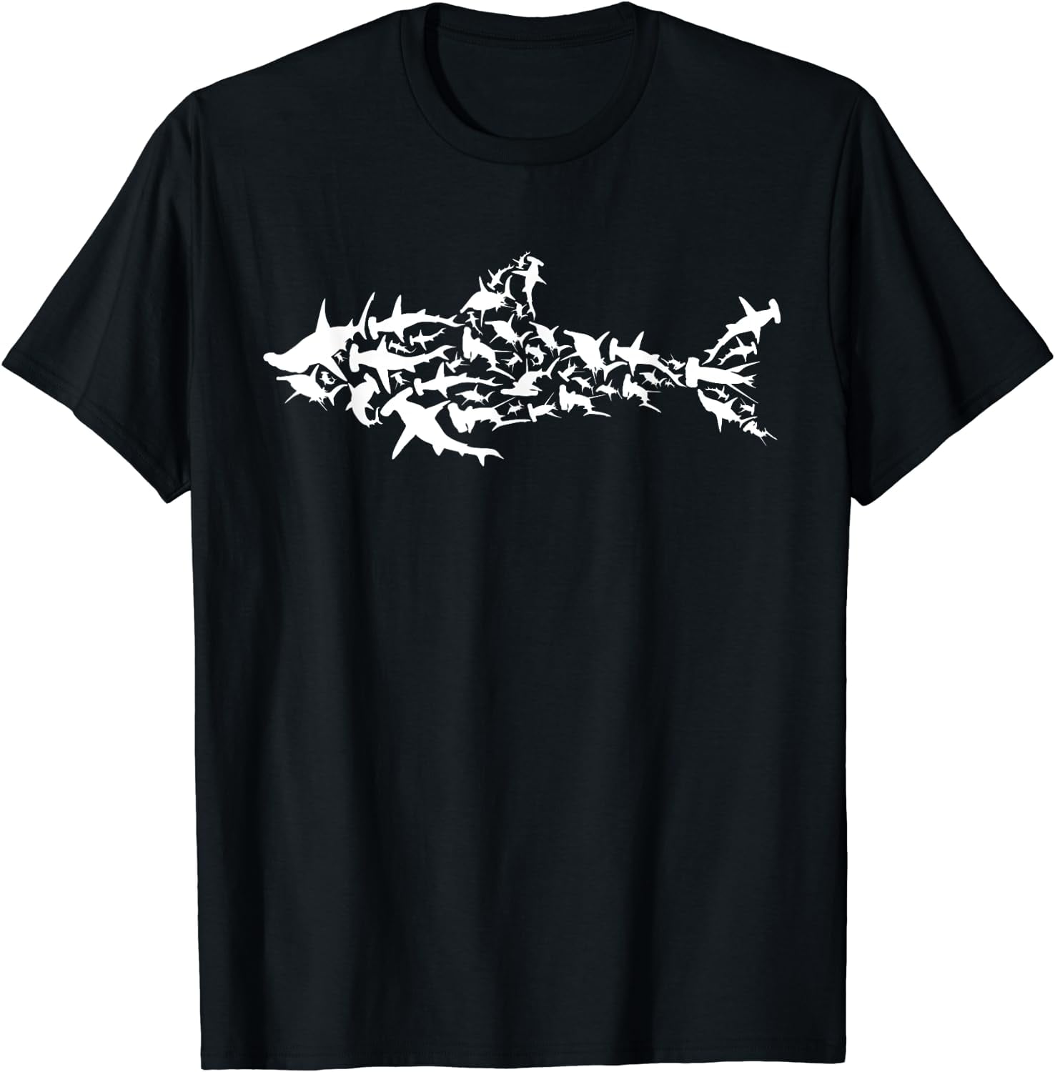 Great White Shark - Sharks Silhouette Shark Fish White Shark T-Shirt ...