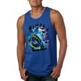 thumbnail image 1 of Great White Shark Species in Ocean | Mens Fishing Graphic Tank Top, Royal, Medium, 1 of 3