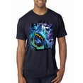 thumbnail image 1 of Great White Shark Species in Ocean | Mens Fishing Premium Tri Blend T-Shirt, Vintage Navy, Small, 1 of 3
