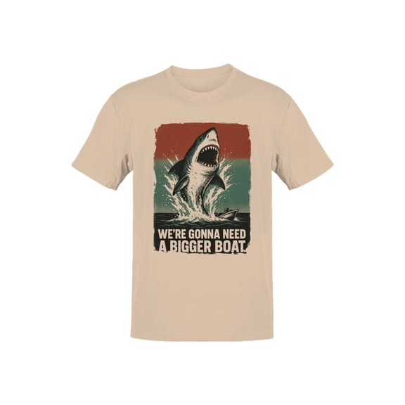 Great White Shark Splashing Sea Men's T-shirt