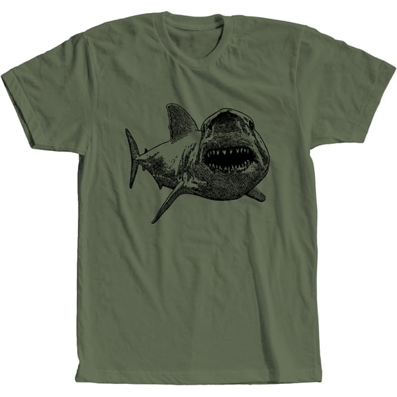 Great White Shark T-Shirt Shark Teeth Attack Jaw Tee for Men Women