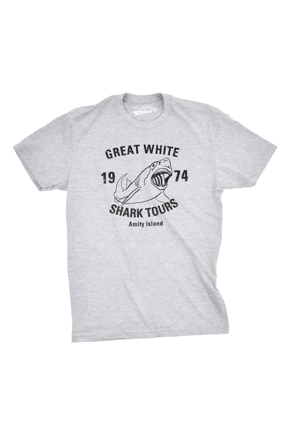 Great White Shark Tours T-Shirt Vintage Movie Boating Shirts Fishing Tees Graphic Tees
